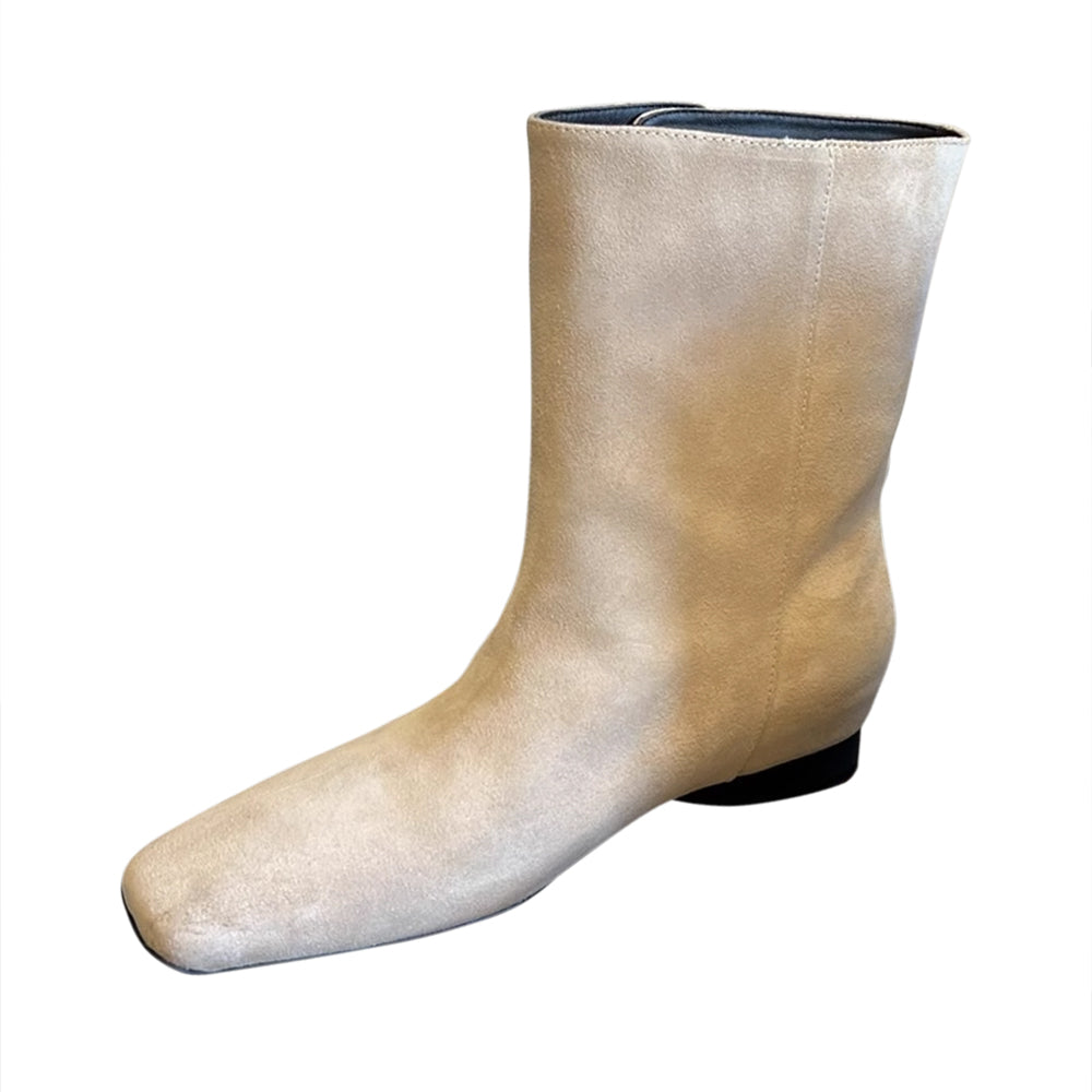 LENCU Button Suede Ankle Boots