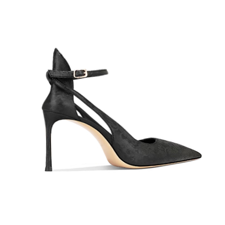 LOVRE Cut Out Mid Heel Sandals - 6cm