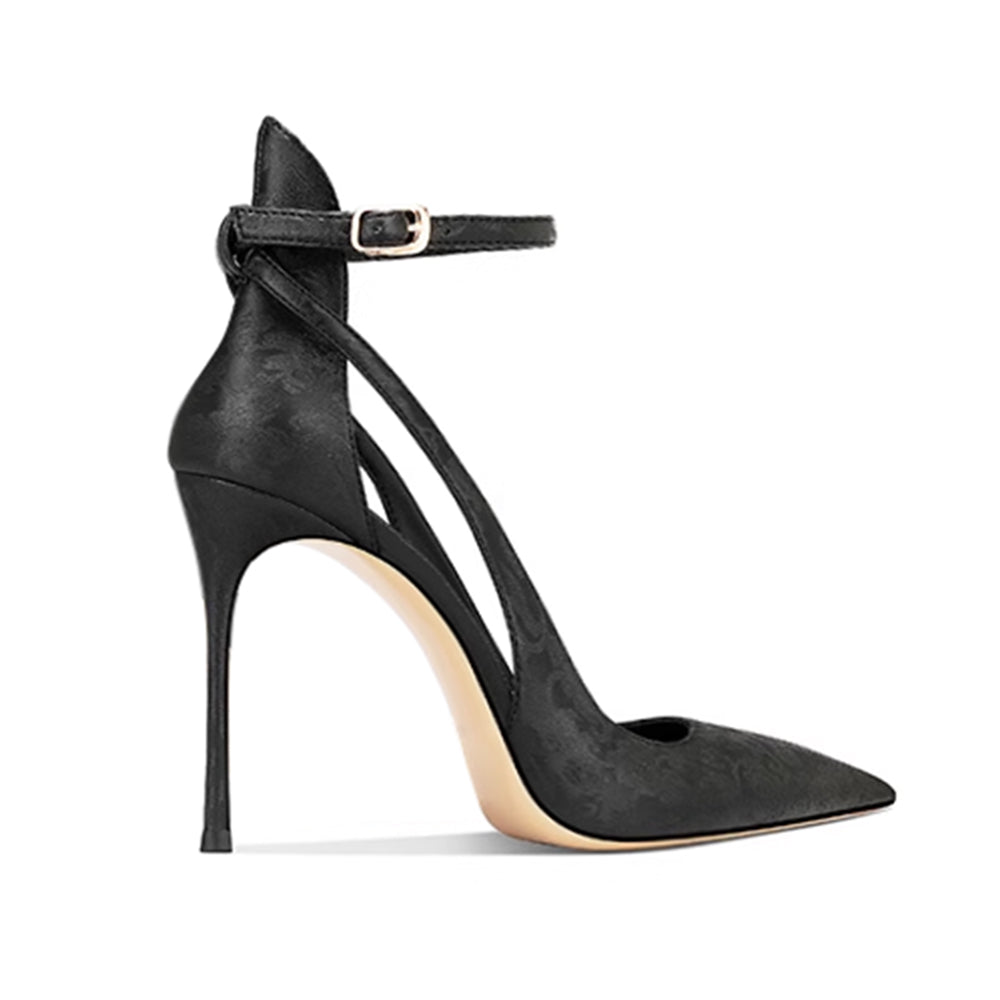 LOVRE Cut Out Mid Heel Sandals - 8cm