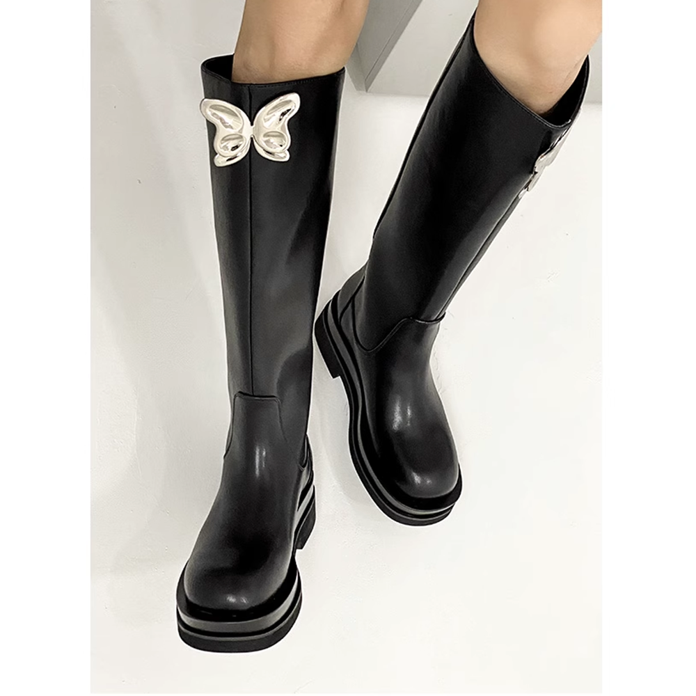 MUVRA Butterfly Knee High Boots