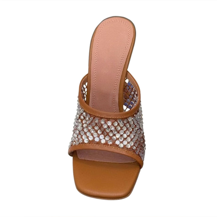 NATVO Diamante Mules Sandals