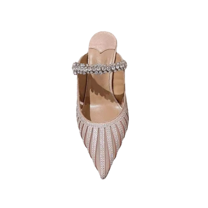 NEULE Diamante Mules Sandals - 8cm