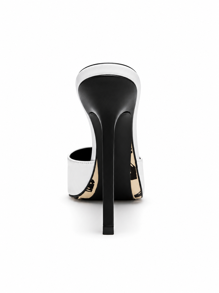 NOIR Rouge Blade Mule Heels