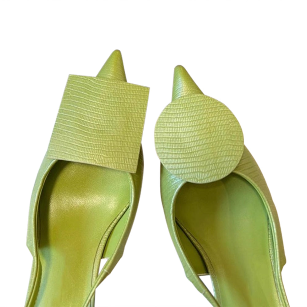 NOSKI Asymmetric Kitten Heel Sandals