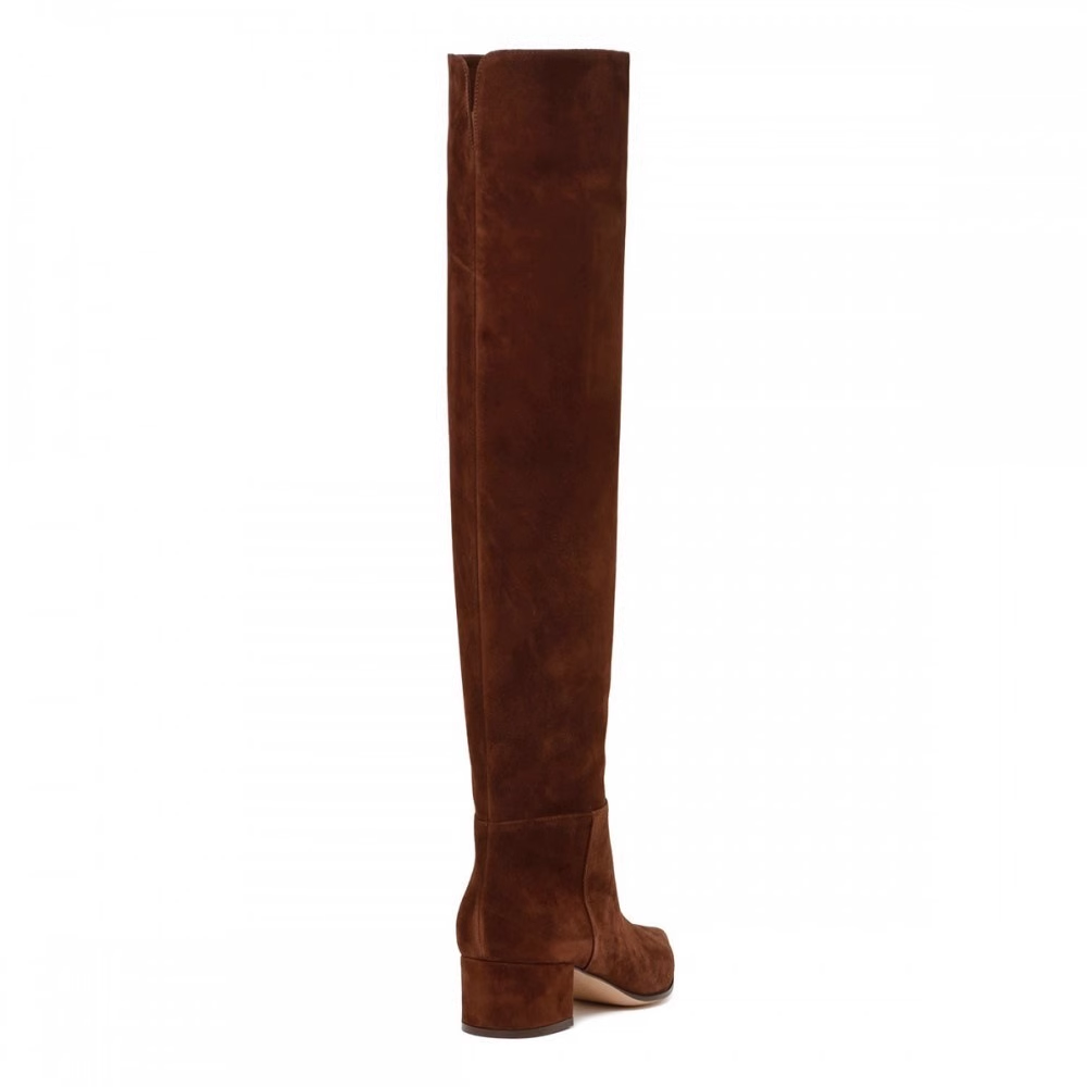 NUTCI Block Heel Over The Knee Boots