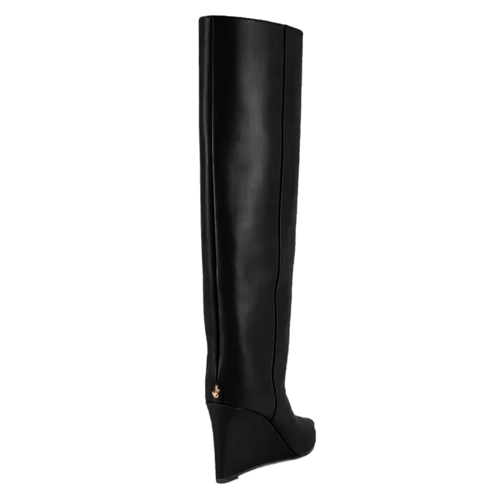 PUCEY Wedged Heel Knee High Boots