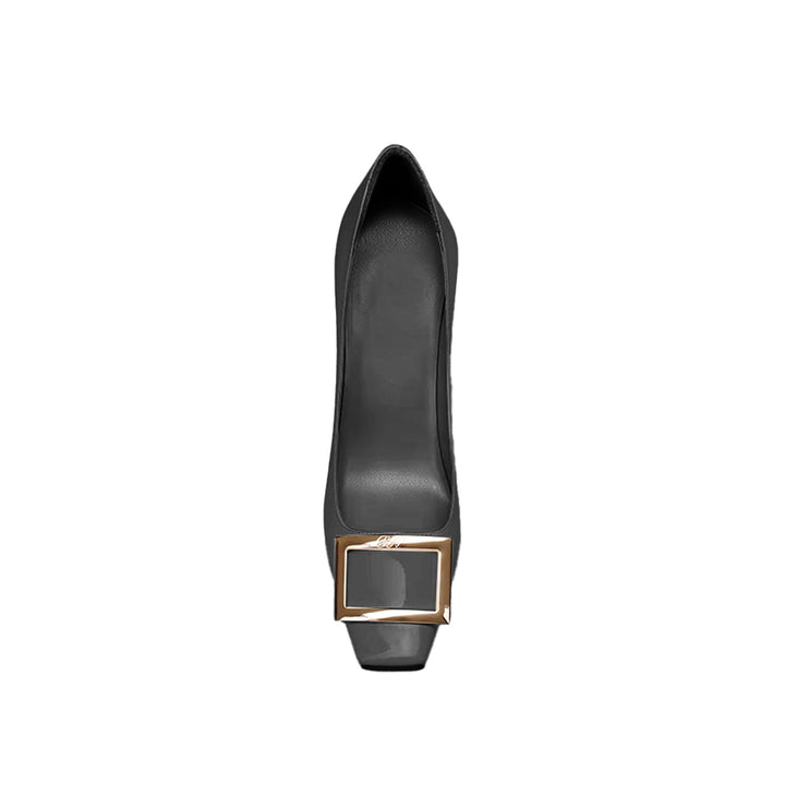 PUCRI Buckled Mid Heel Pumps - 4.5cm