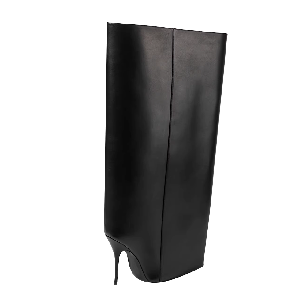 PUMRI Leather Knee High Boots