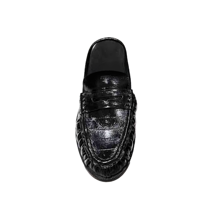 RAEFU Leather Slippers Slides