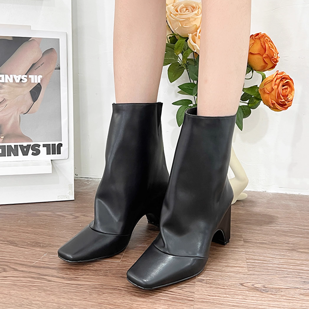 RAYID Leather Ankle Boots