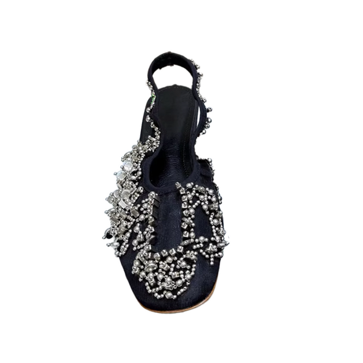 ROHET Beaded Flat Sandals
