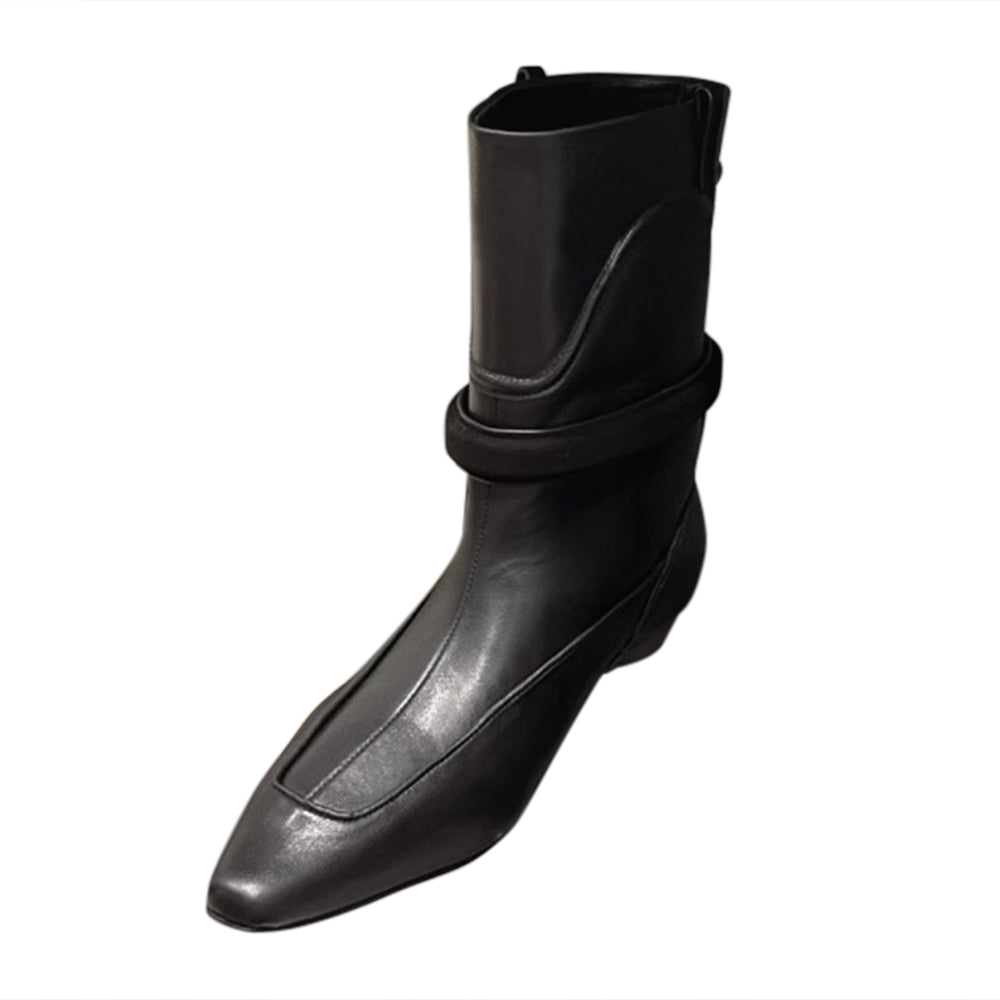 SCEWI Leather Ankle Boots
