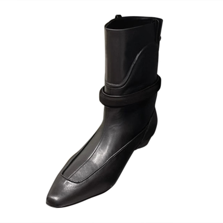 SCEWI Leather Ankle Boots