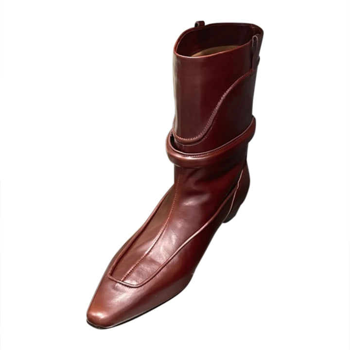 SCEWI Leather Ankle Boots
