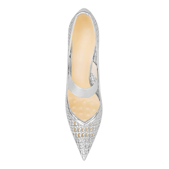 SERVV Braided Mid Heel Pumps - 8cm
