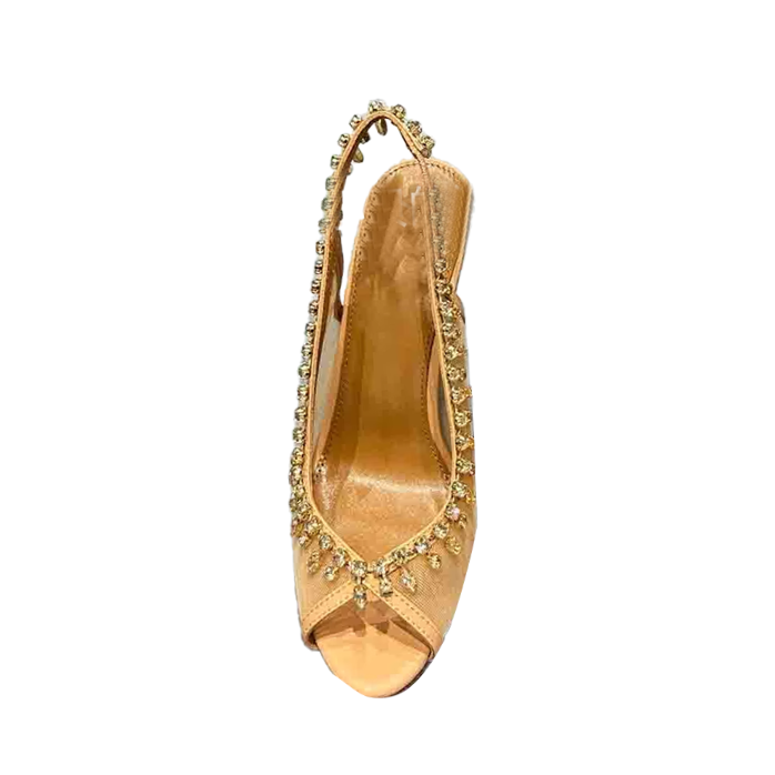SGCAN Diamante Mesh High Heel Sandals