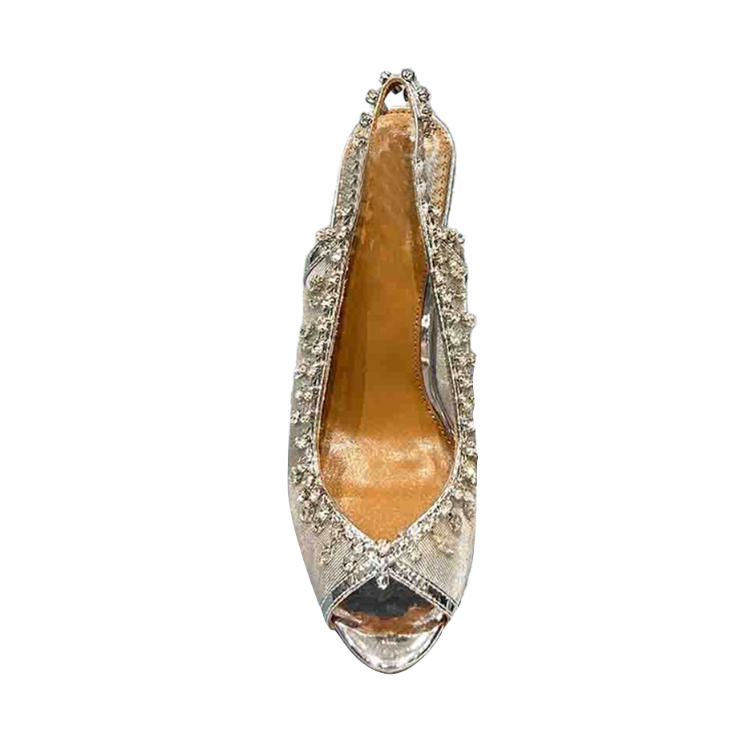 SGCAN Diamante Mesh High Heel Sandals