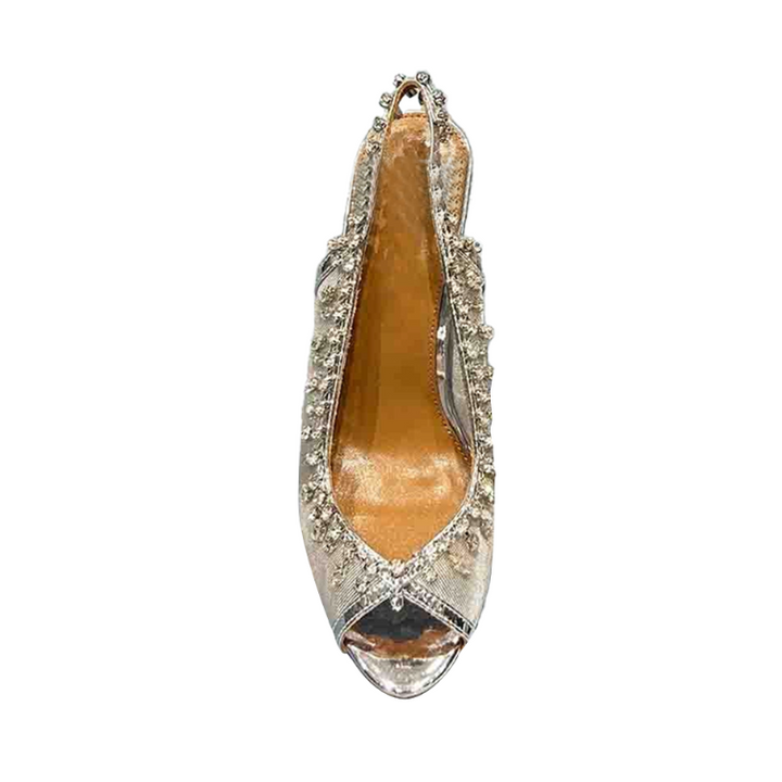 SGCAN Diamante Mesh High Heel Sandals