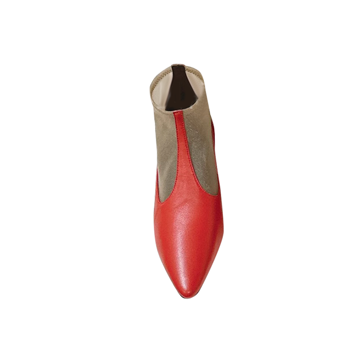 SULNA Kitten Heel Ankle Boots