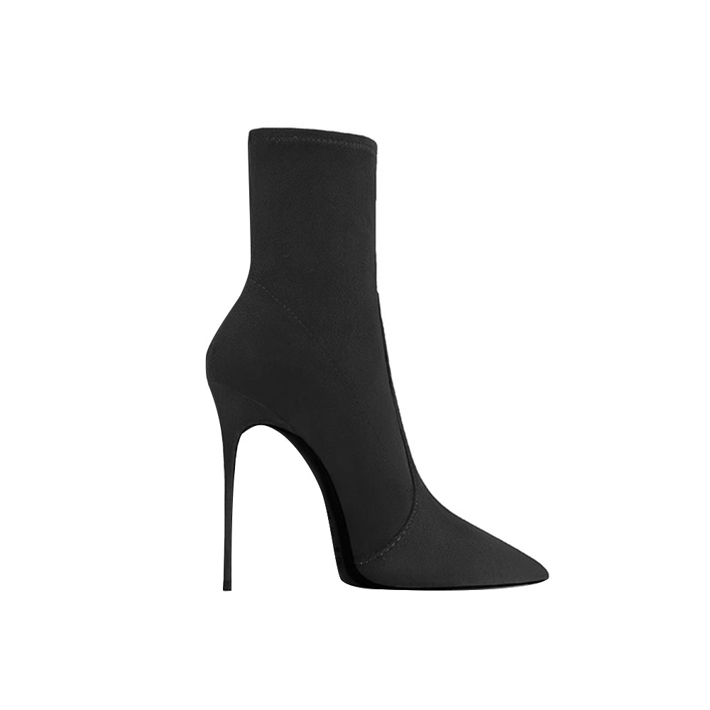 SUMCI Stiletto Heel Ankle Boots - 10cm