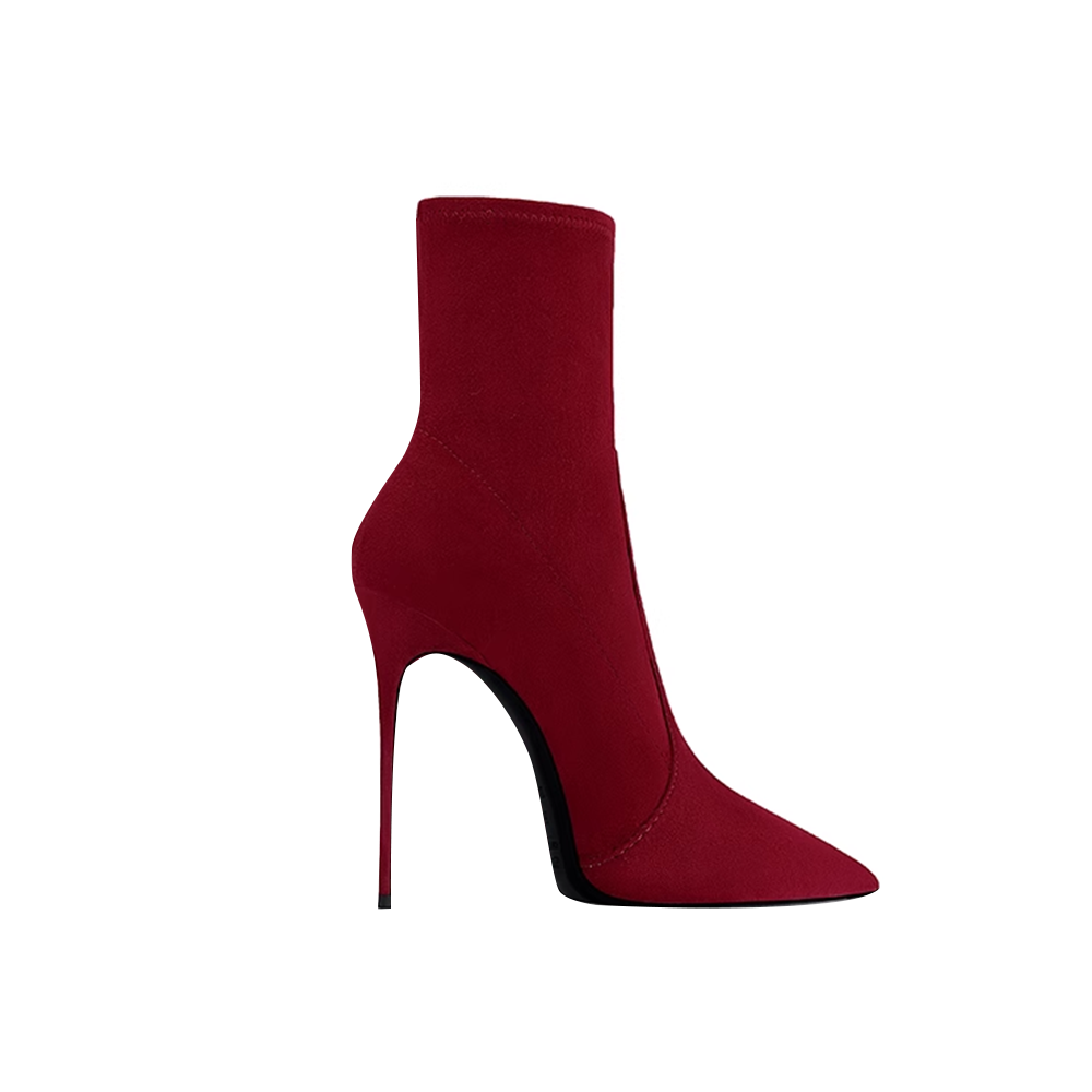 SUMCI Stiletto Heel Ankle Boots - 10cm