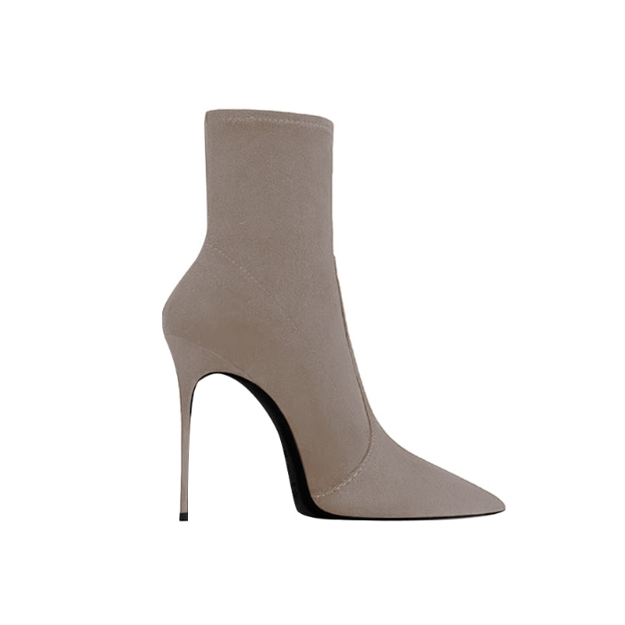 SUMCI Stiletto Heel Ankle Boots - 8cm