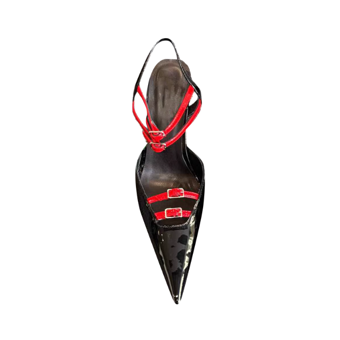 SURTV Buckled High Heel Sandals