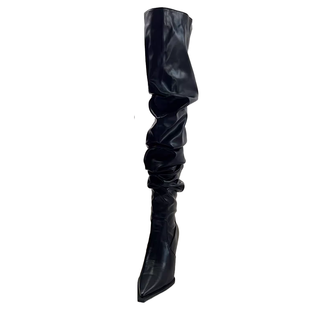 SVITA Leather Over The Knee Boots