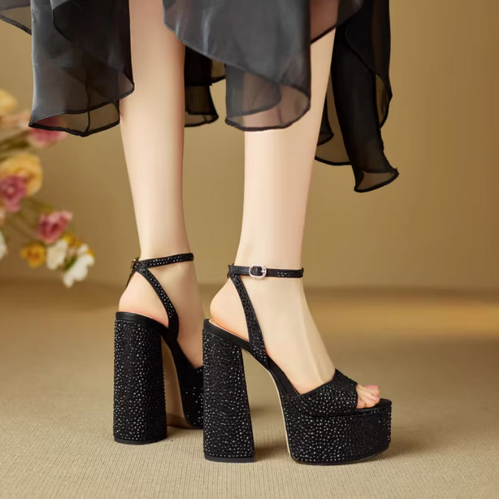 TAEFU Diamante Platform Sandals