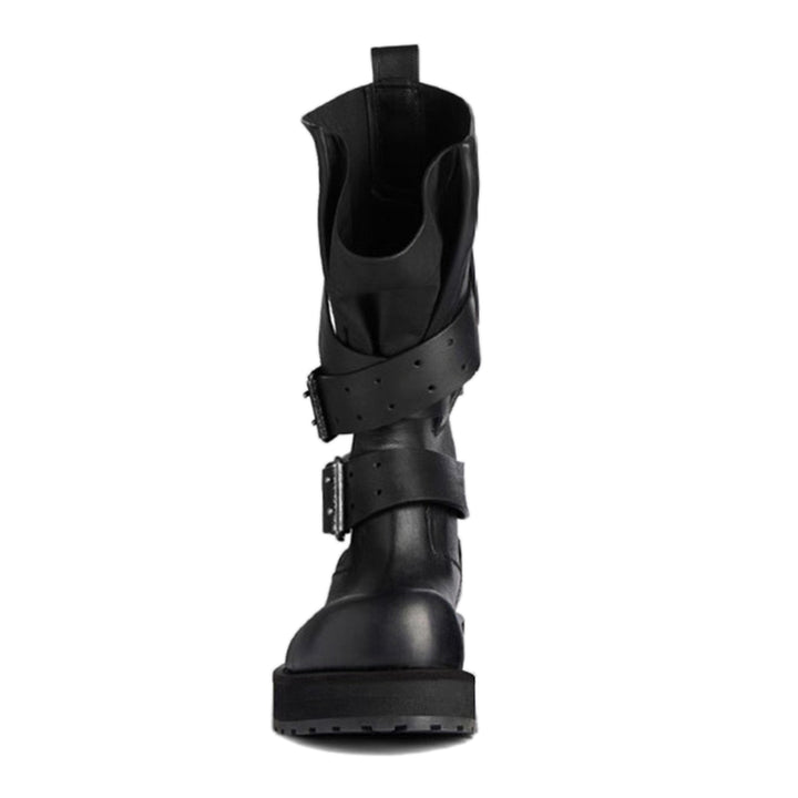 TENUK Wrapped Knee High Combat Boots
