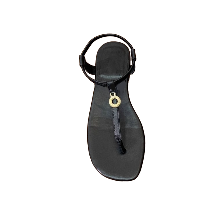TOVCI Metal Embellished Flat Sandals
