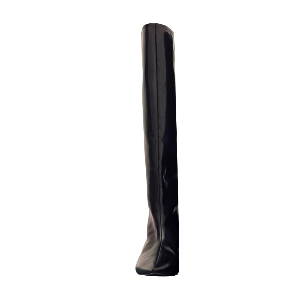 TOVFE Kitten Heel Knee High Boots