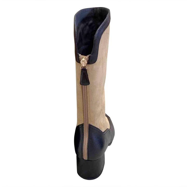 TVODA Suede And Leather Knee High Boots