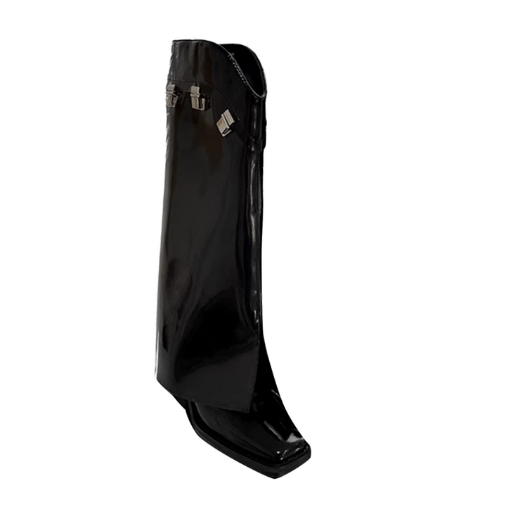 VAITU Metal Embellished Knee High Boots