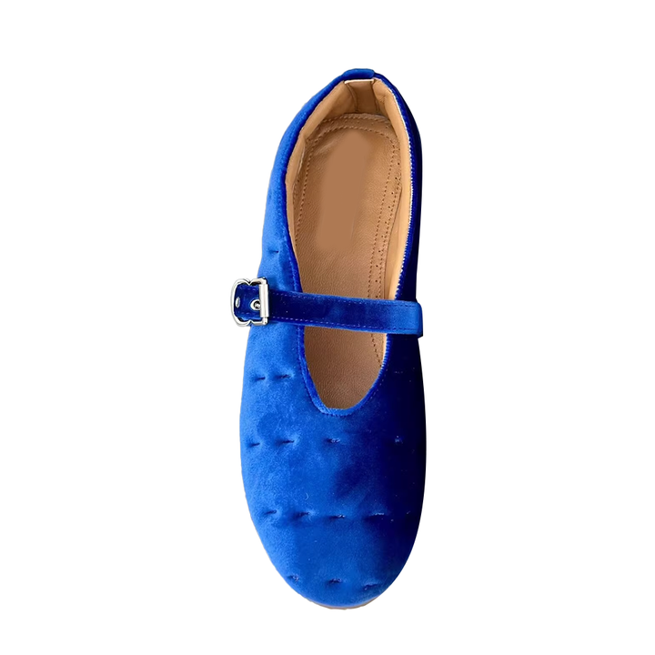 VEDAS Buckled Flat Ballet Shoes