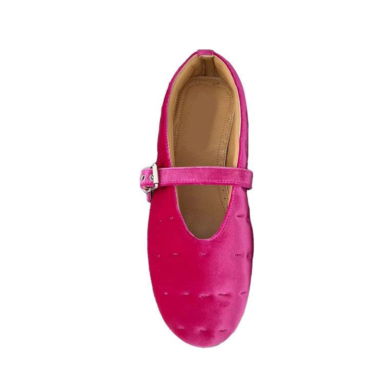 VEDAS Buckled Flat Ballet Shoes