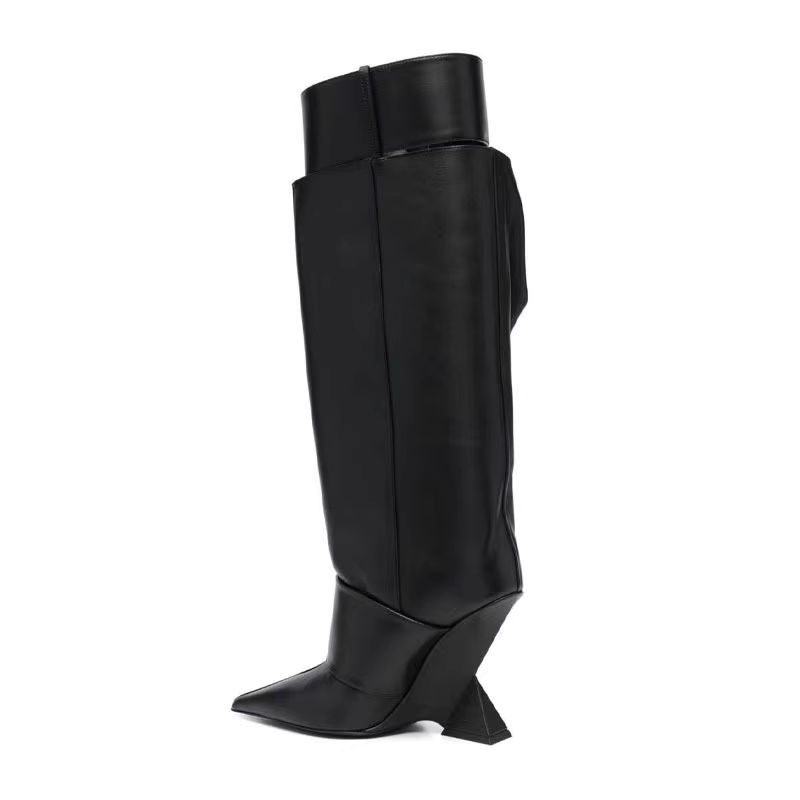 VEGCA Buckled Knee High Boots