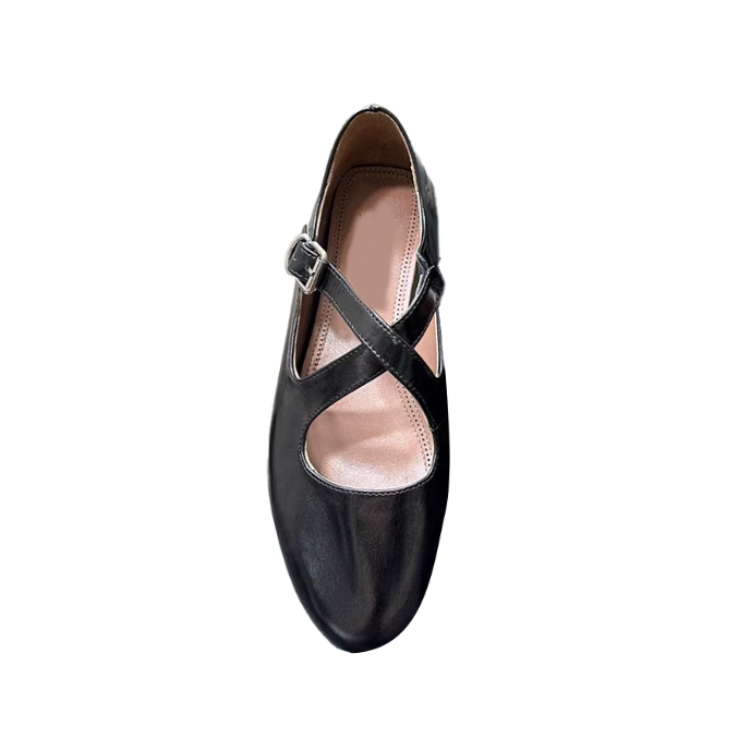 VIANN Cross Flat Ballet Shoes