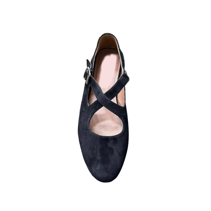 VIANN Cross Flat Ballet Shoes