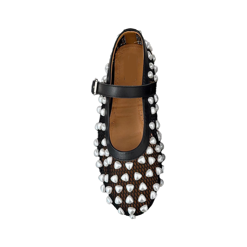 VIANN Pearl Flat Ballet Shoes