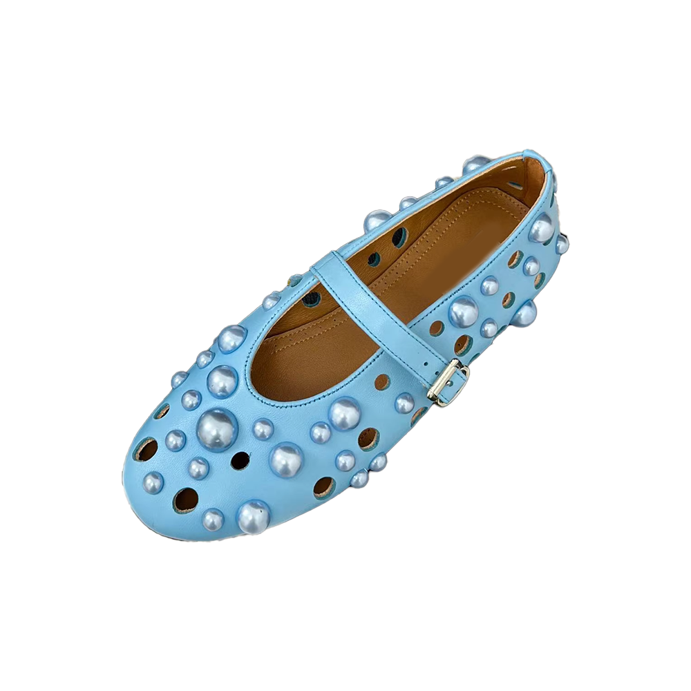 VIANN Pearl Flat Ballet Shoes