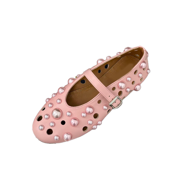 VIANN Pearl Flat Ballet Shoes