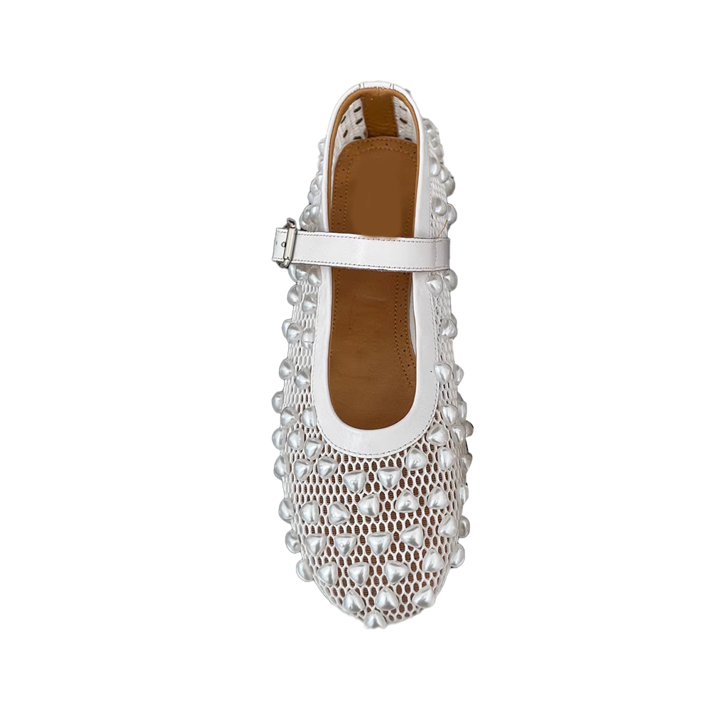 VIANN Pearl Flat Ballet Shoes