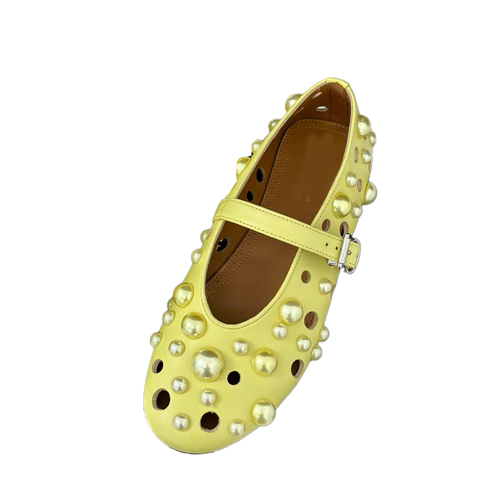 VIANN Pearl Flat Ballet Shoes