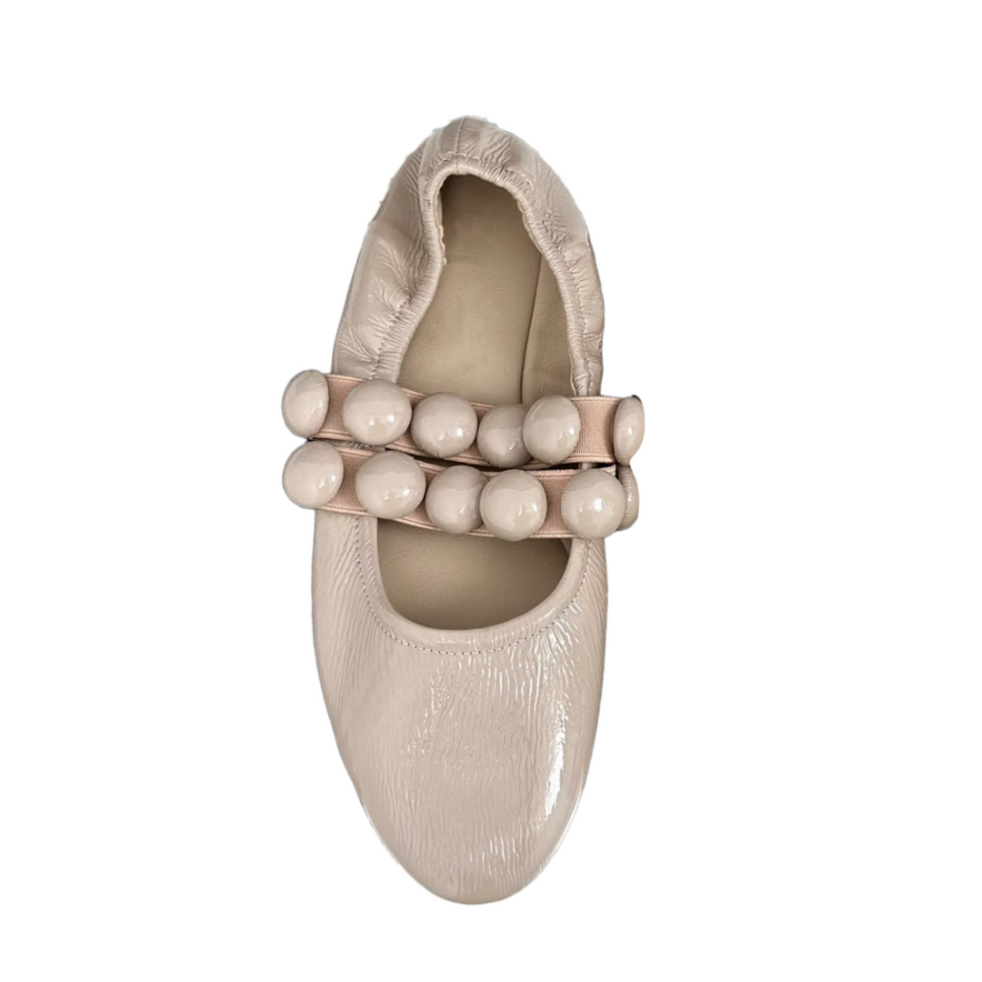 VIANN Studded Flat Ballet Shoes