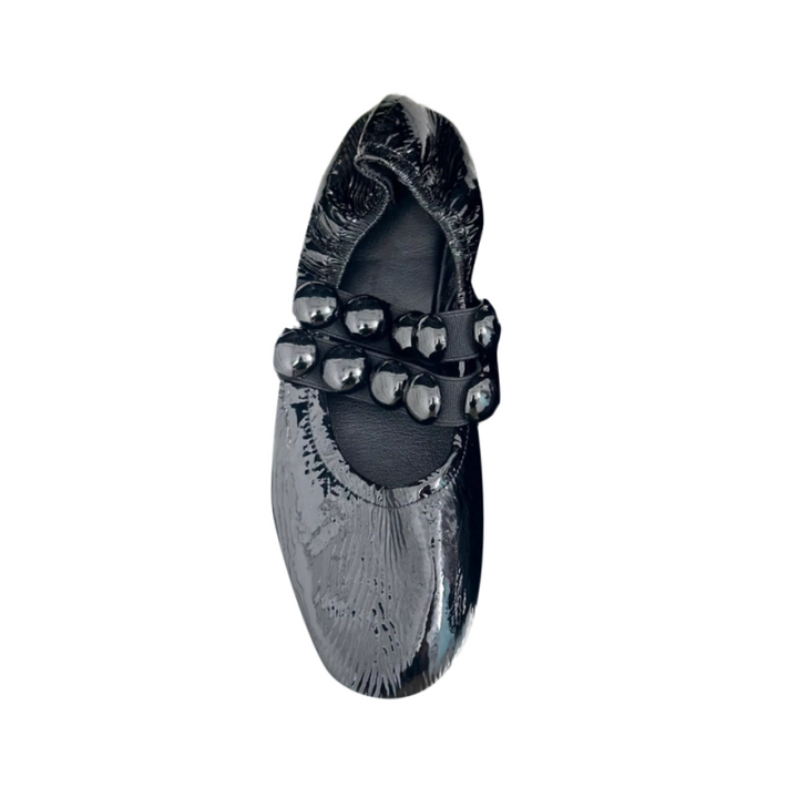 VIANN Studded Flat Ballet Shoes