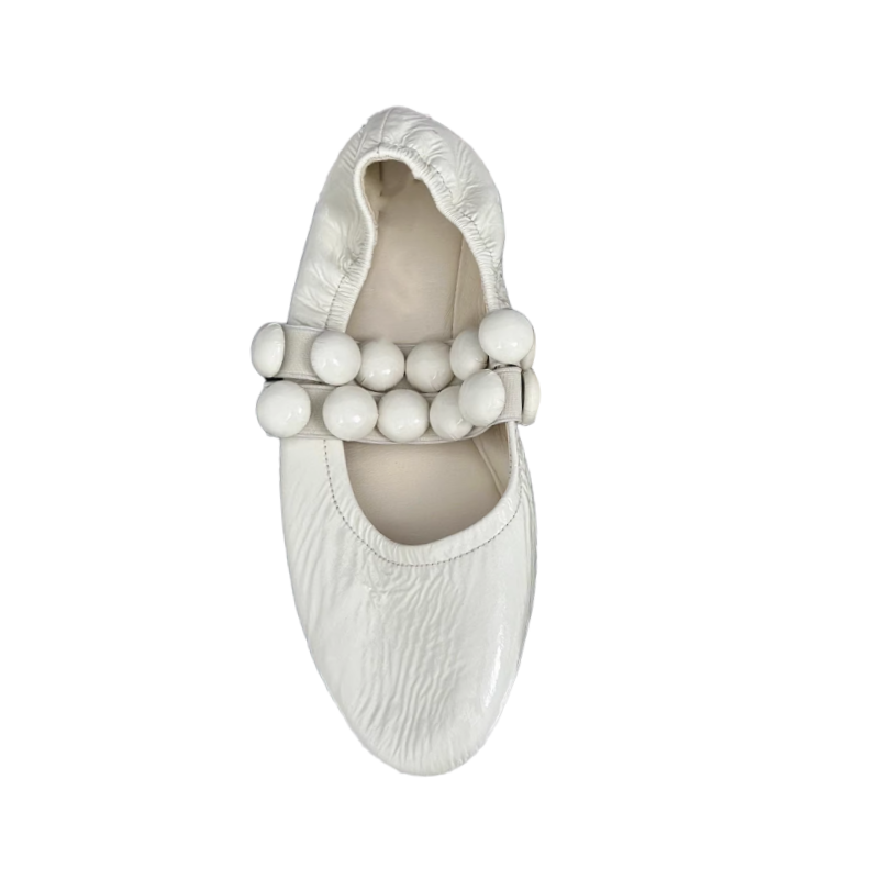 VIANN Studded Flat Ballet Shoes