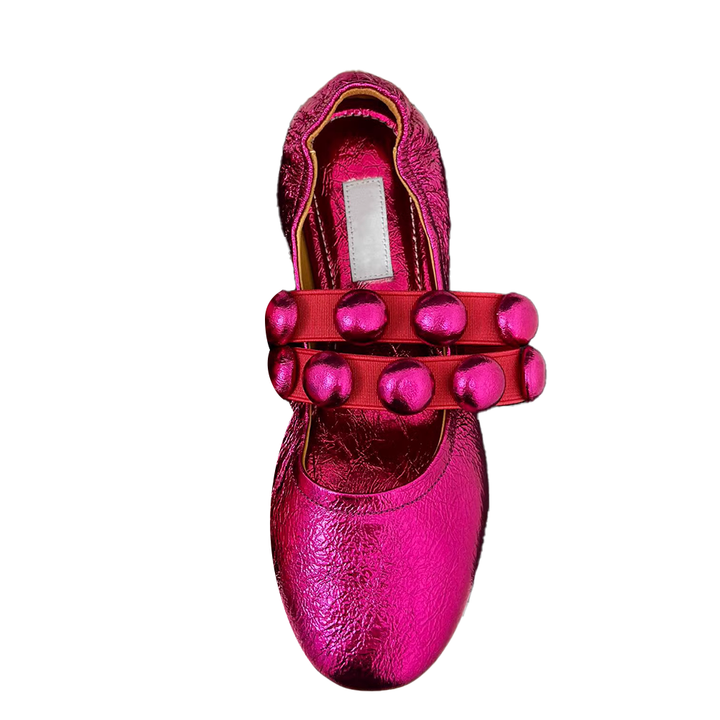 VIANN Studded Flat Ballet Shoes