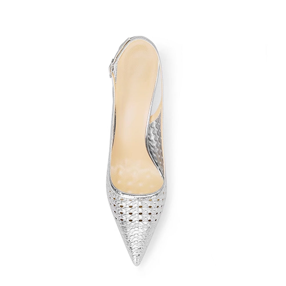 VLERA Cut Out Mid Heel Sandals - 6cm