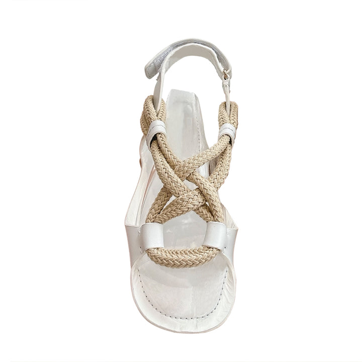 VOTUA Rope Flat Sandals